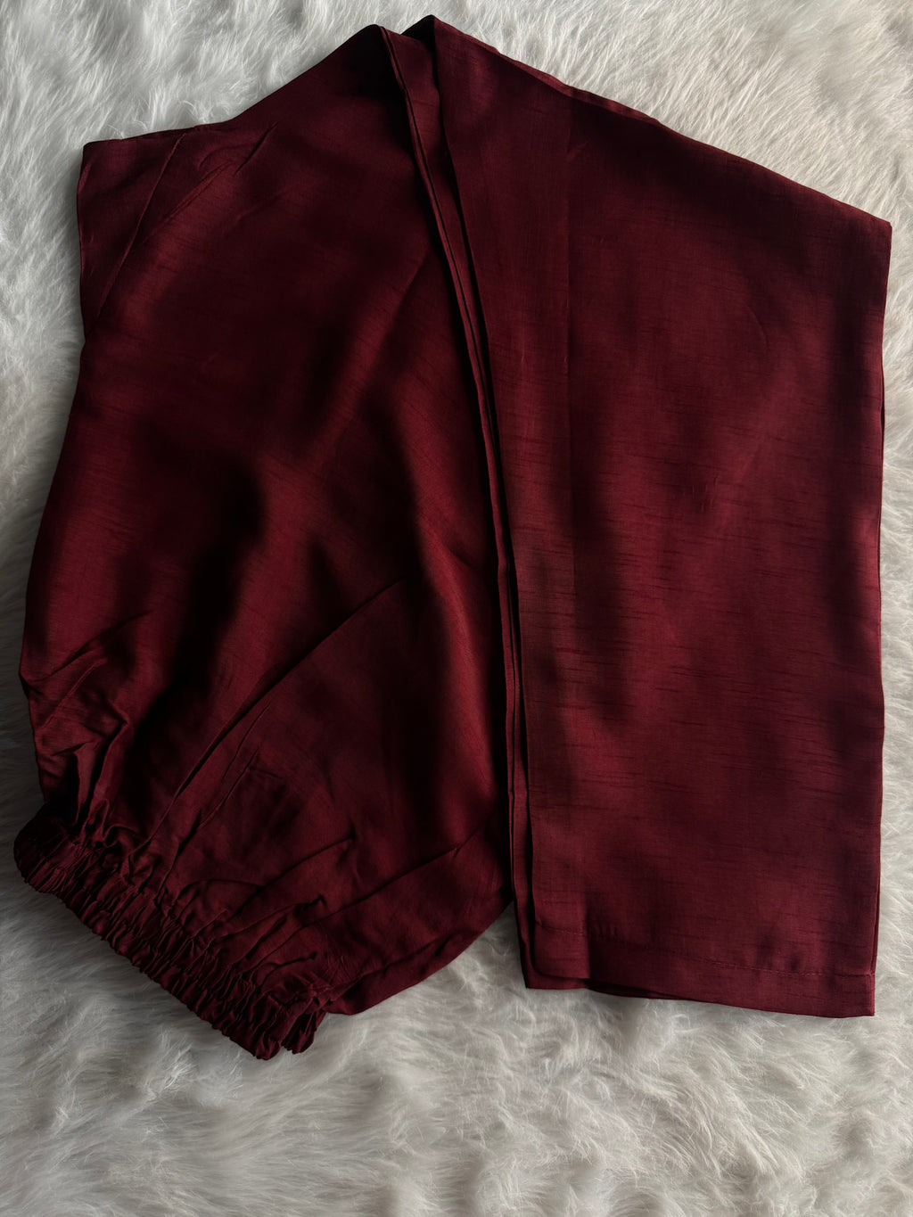 Maroon Zardozi Embroidered Kurta Set for Women with Pants & Banarasi Dupatta | Traditional Ethnic wear