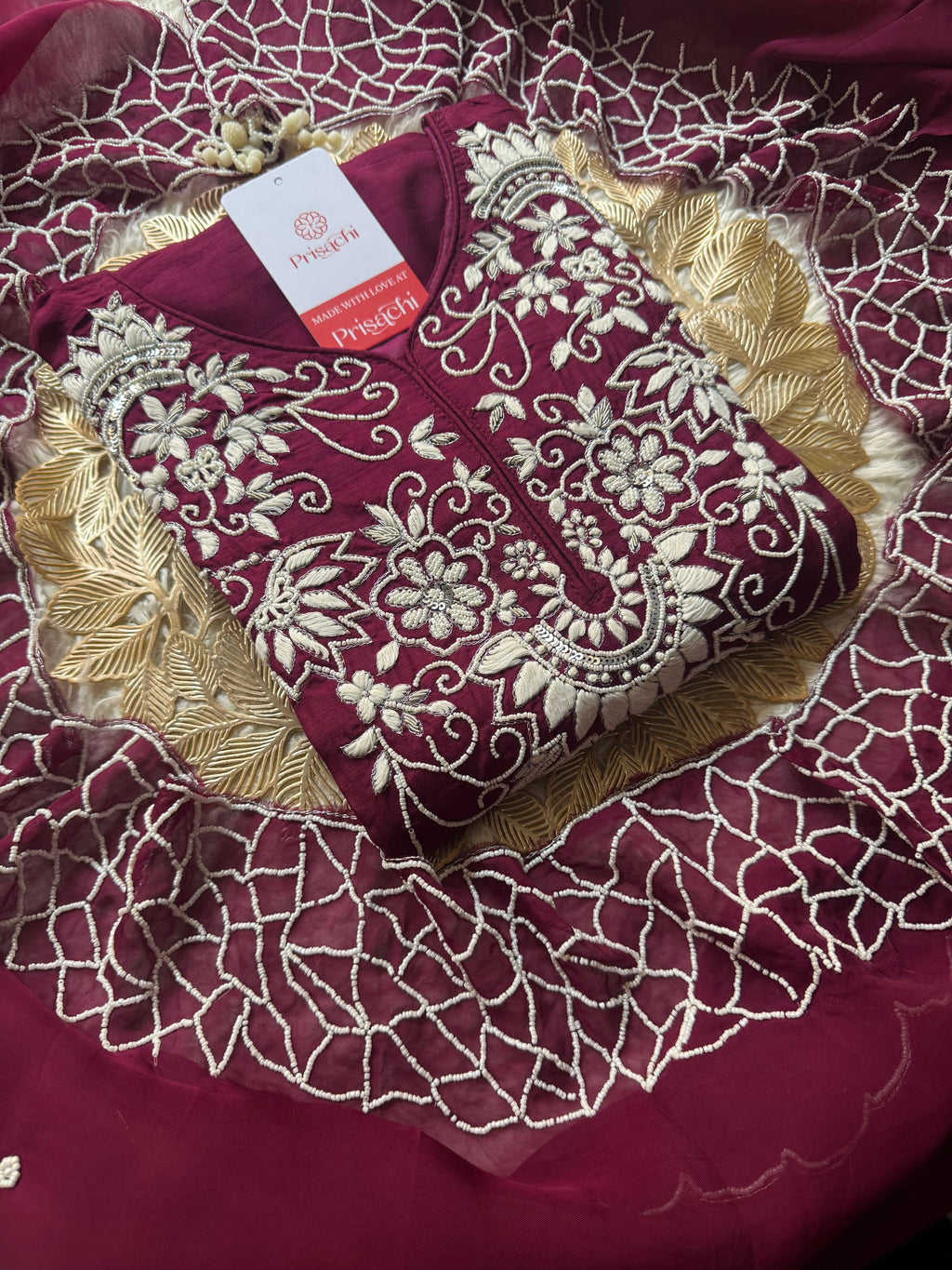 Designer Embroidered kurta Bottom  with dupatta
