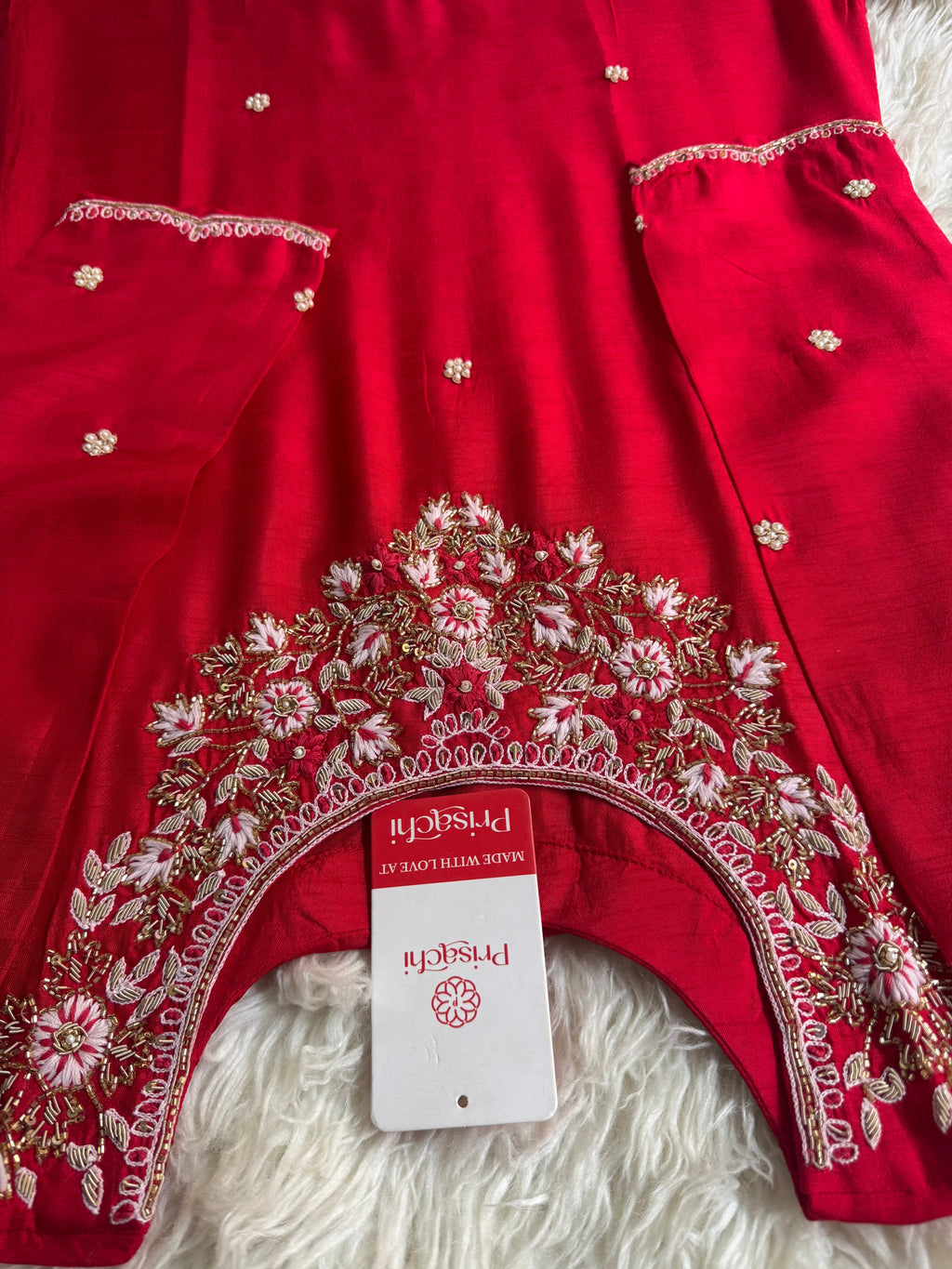 Embroidered kurta Bottom  with dupatta