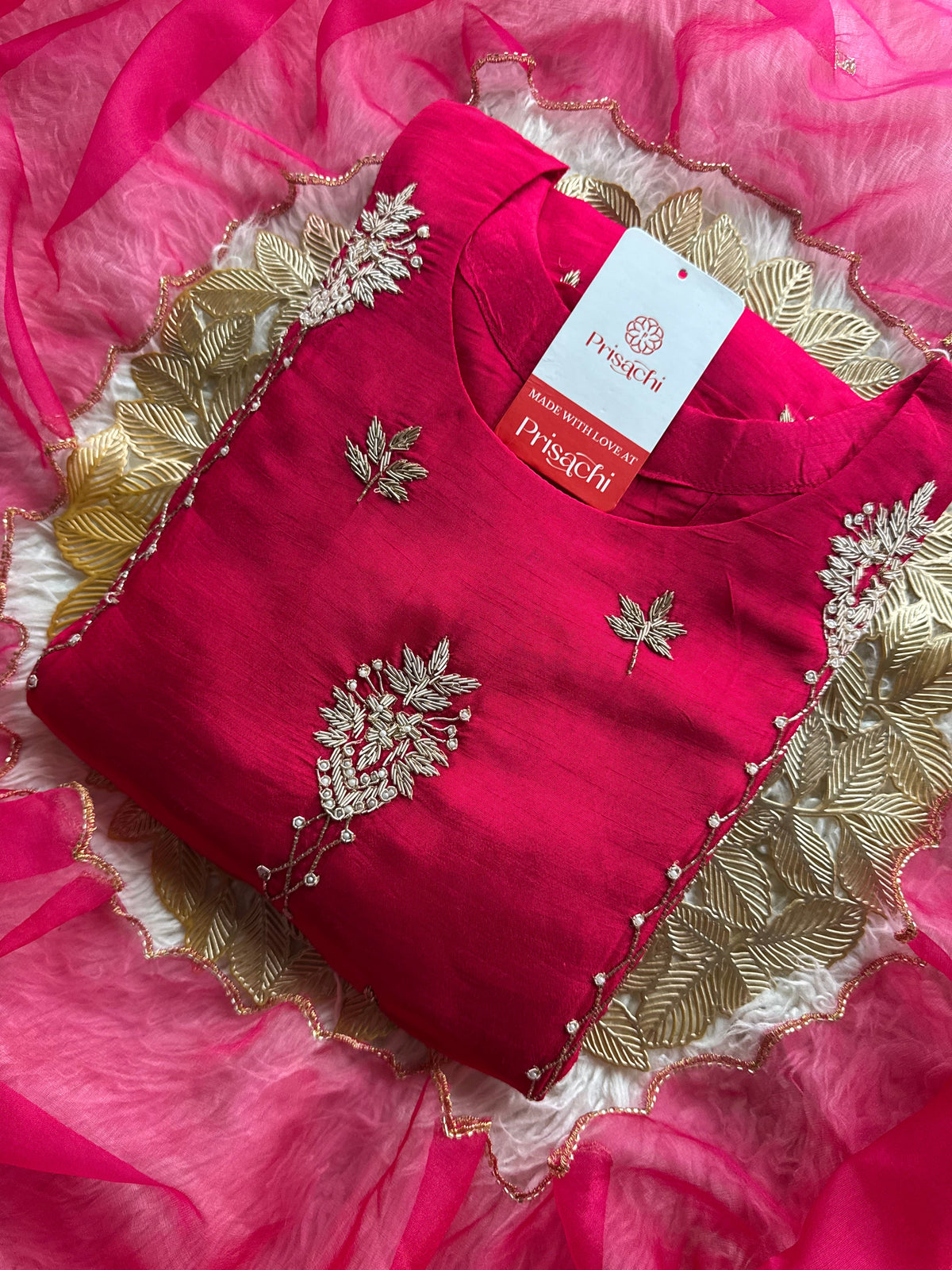 Designer Embroidered kurta set with dupatta