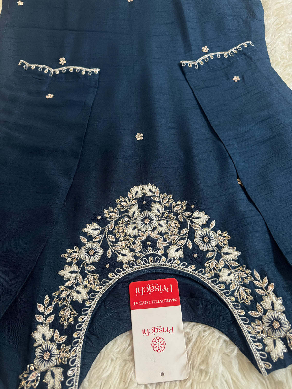 Embroidered kurta Bottom  with dupatta