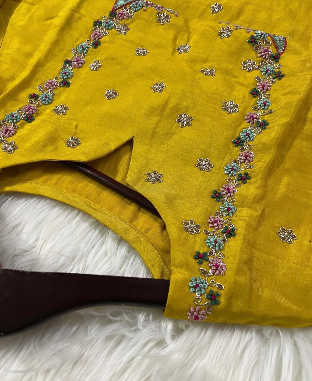 Wine embroidered chanderi silk kurta set with dupatta