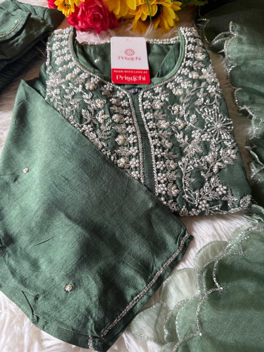 Purple Embroidered kurta bottom with dupatta
