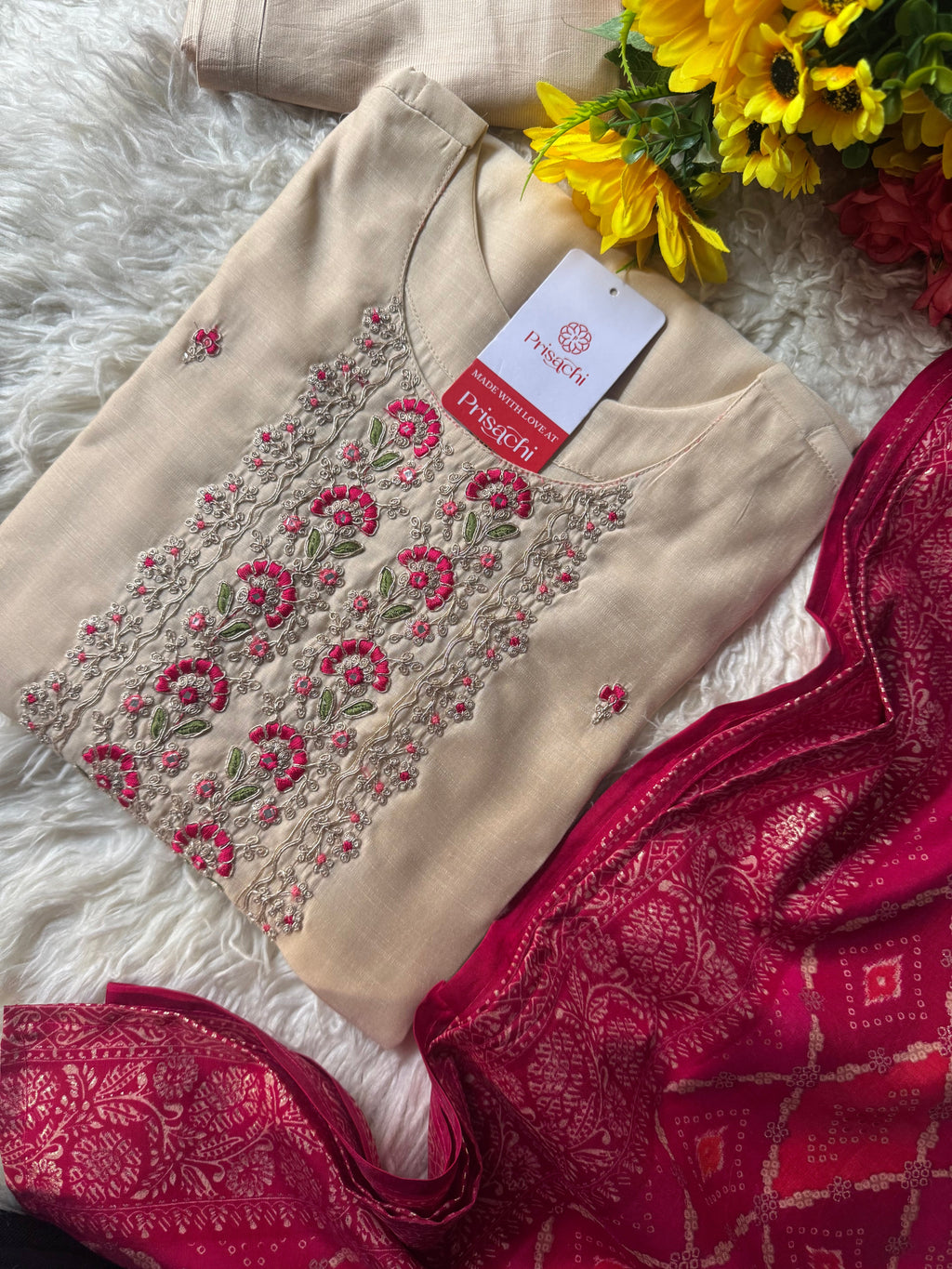 Designer Kurti bottom with Dupttaa