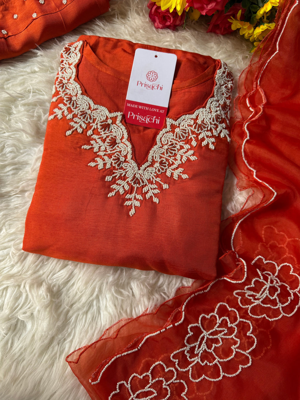 Embroidered kurta Pant  with dupatta