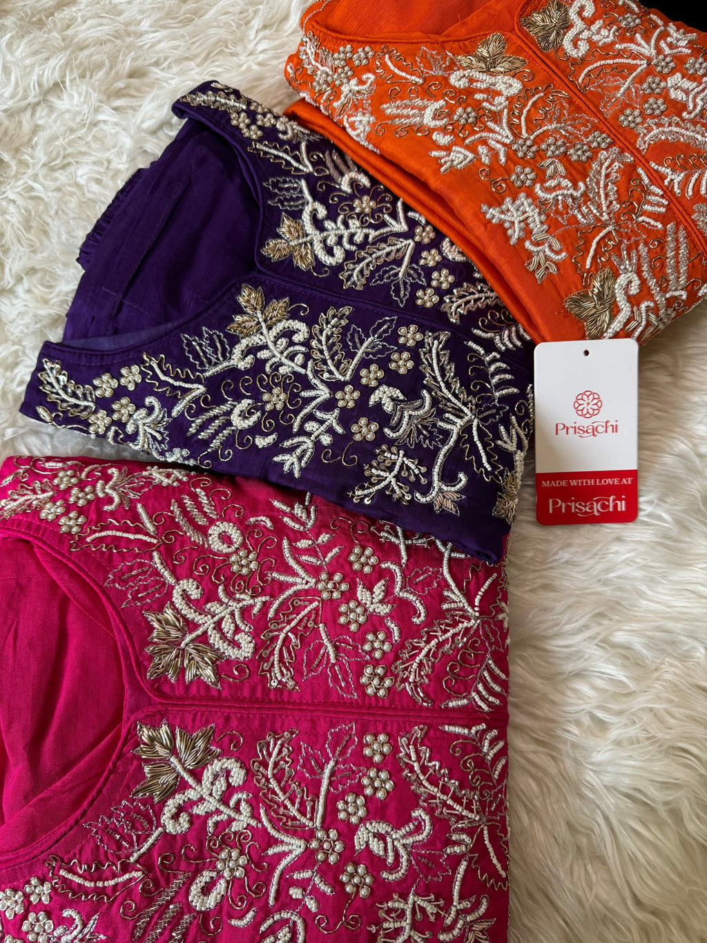 Purple Designer Embroidery Kurti pant with embroidered Work duptta