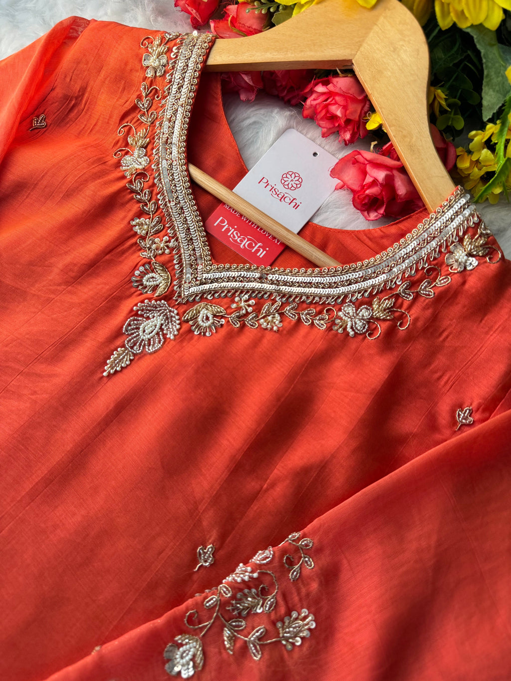 Prisachi A-line Kurta Set with comfy pant and dupatta for Women
