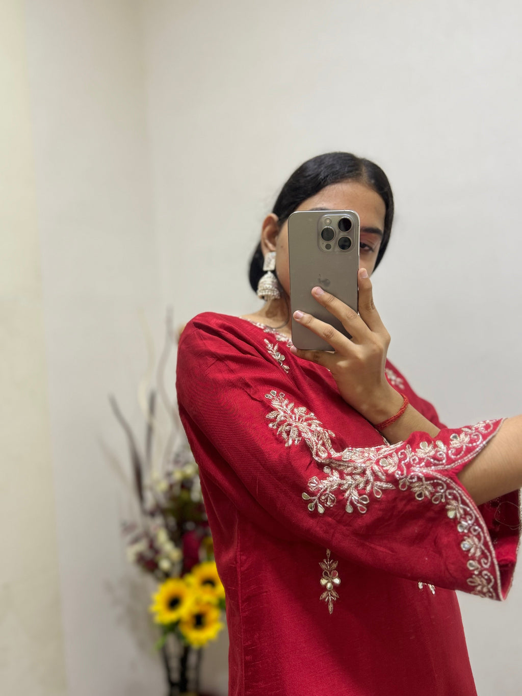 Blue Embroidered kurta Pant  with dupatta