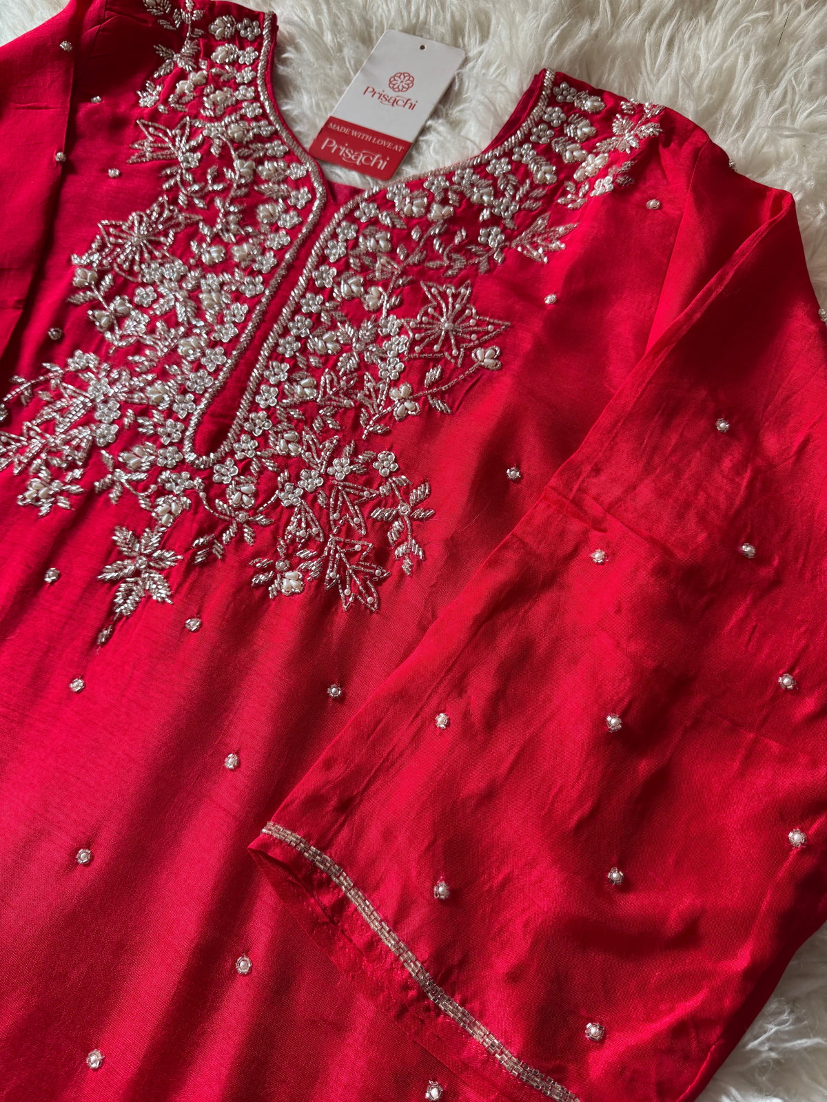 Designer Embroidered kurta pant with dupatta
