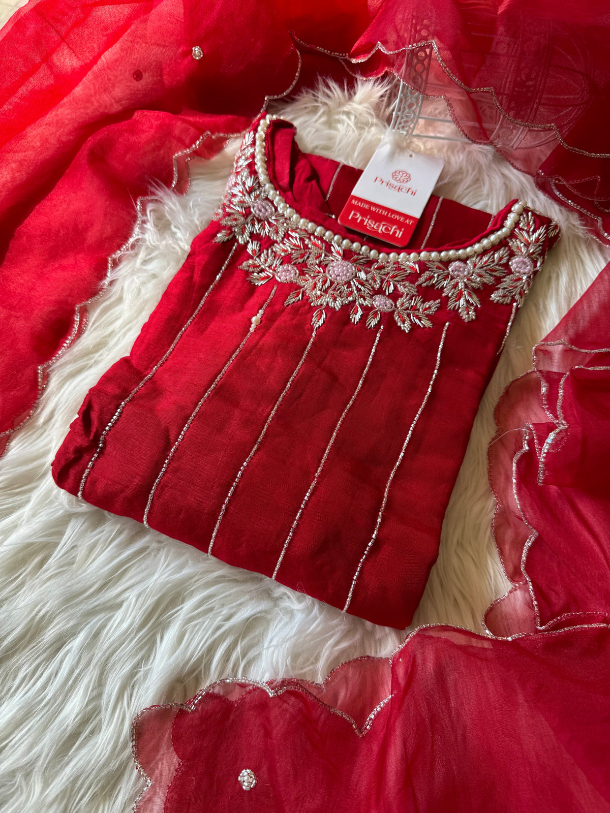 Embroidered kurta Pant  with dupatta