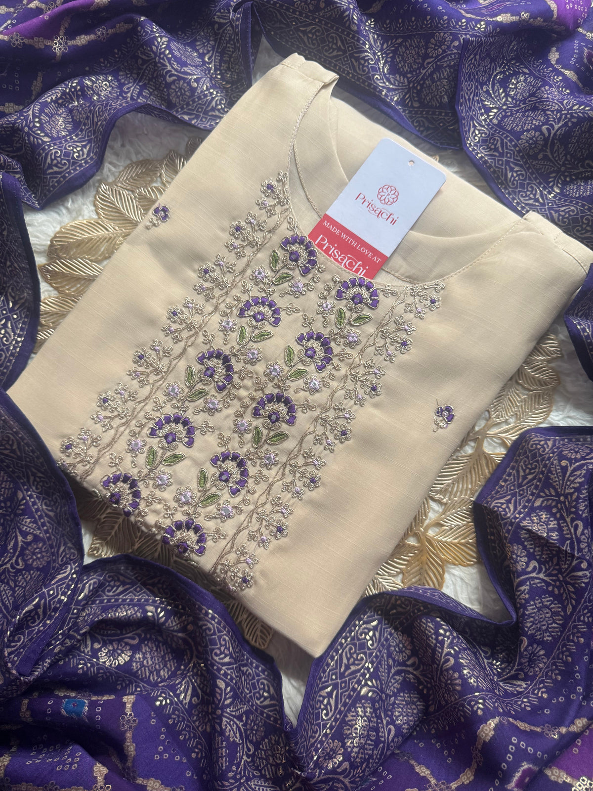 Designer Kurti bottom with Dupttaa