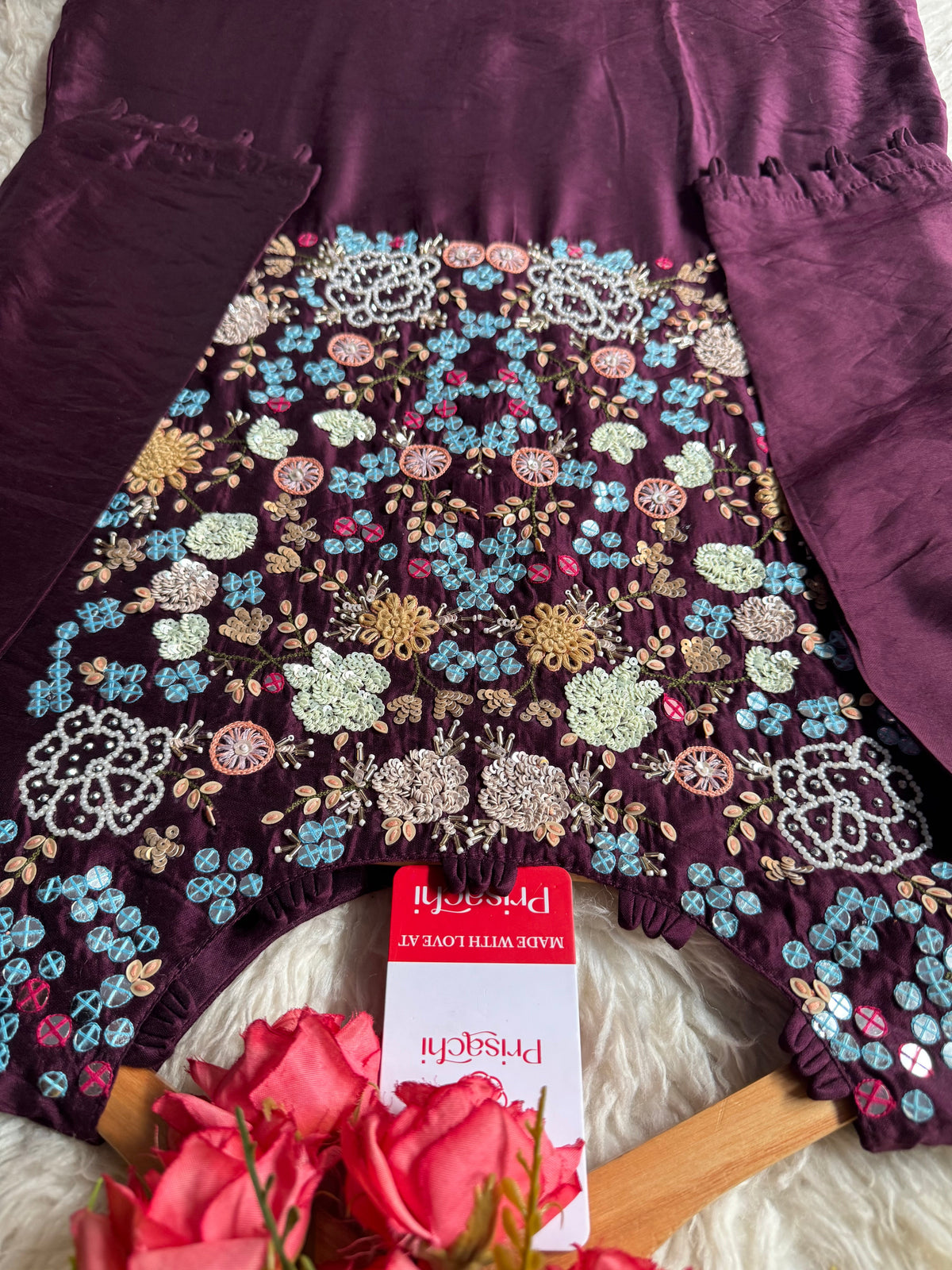 Designer Embroidered kurta Bottom  with dupatta