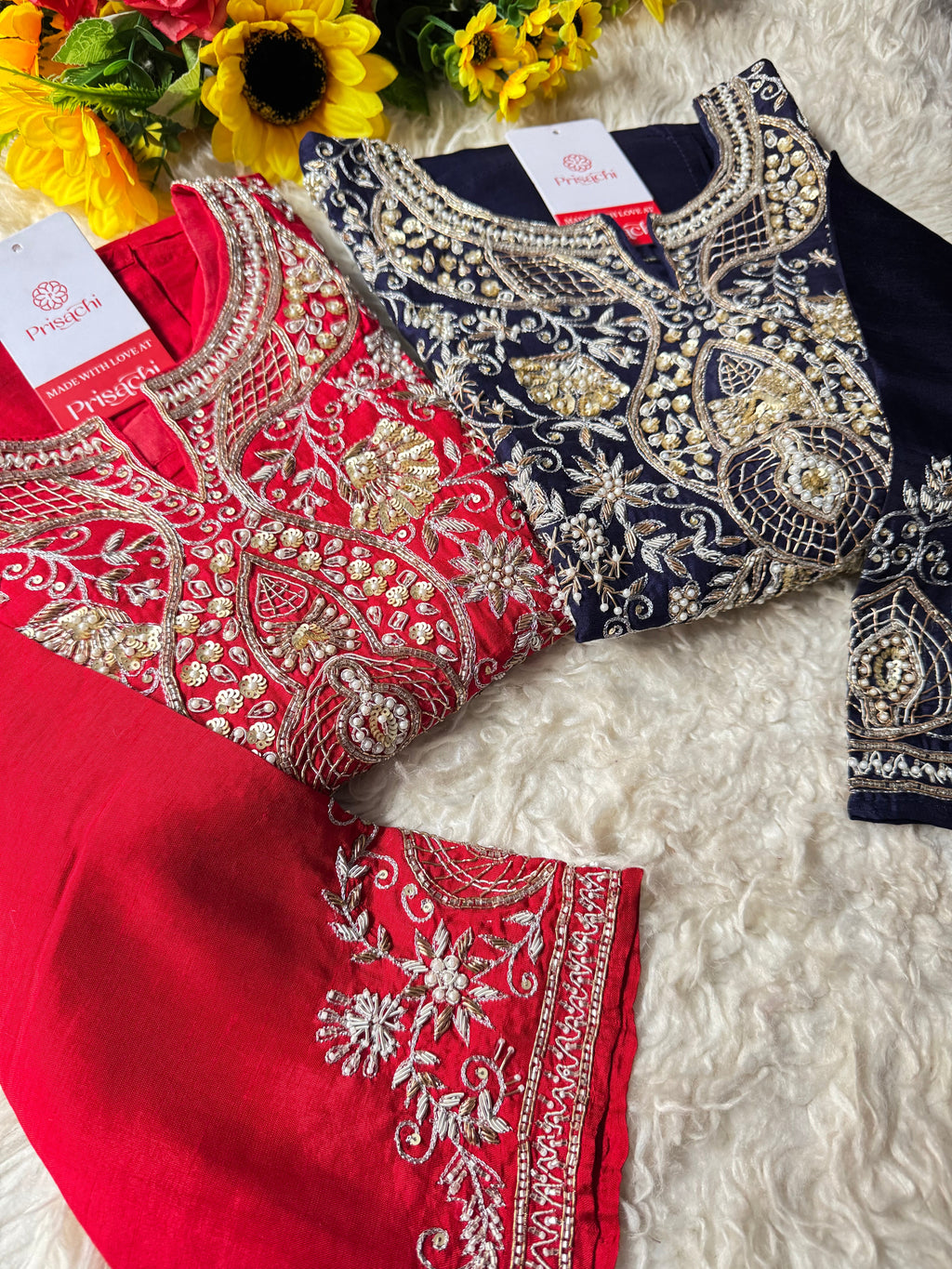 Blue Designer Embroidered kurta Bottom  with dupatta