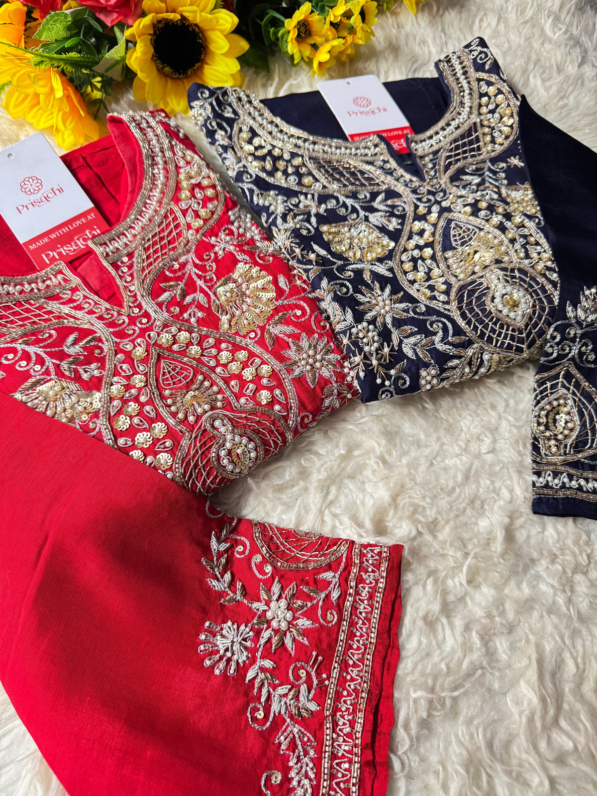 Blue Designer Embroidered kurta Bottom  with dupatta