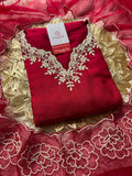 Embroidered kurta Pant  with dupatta