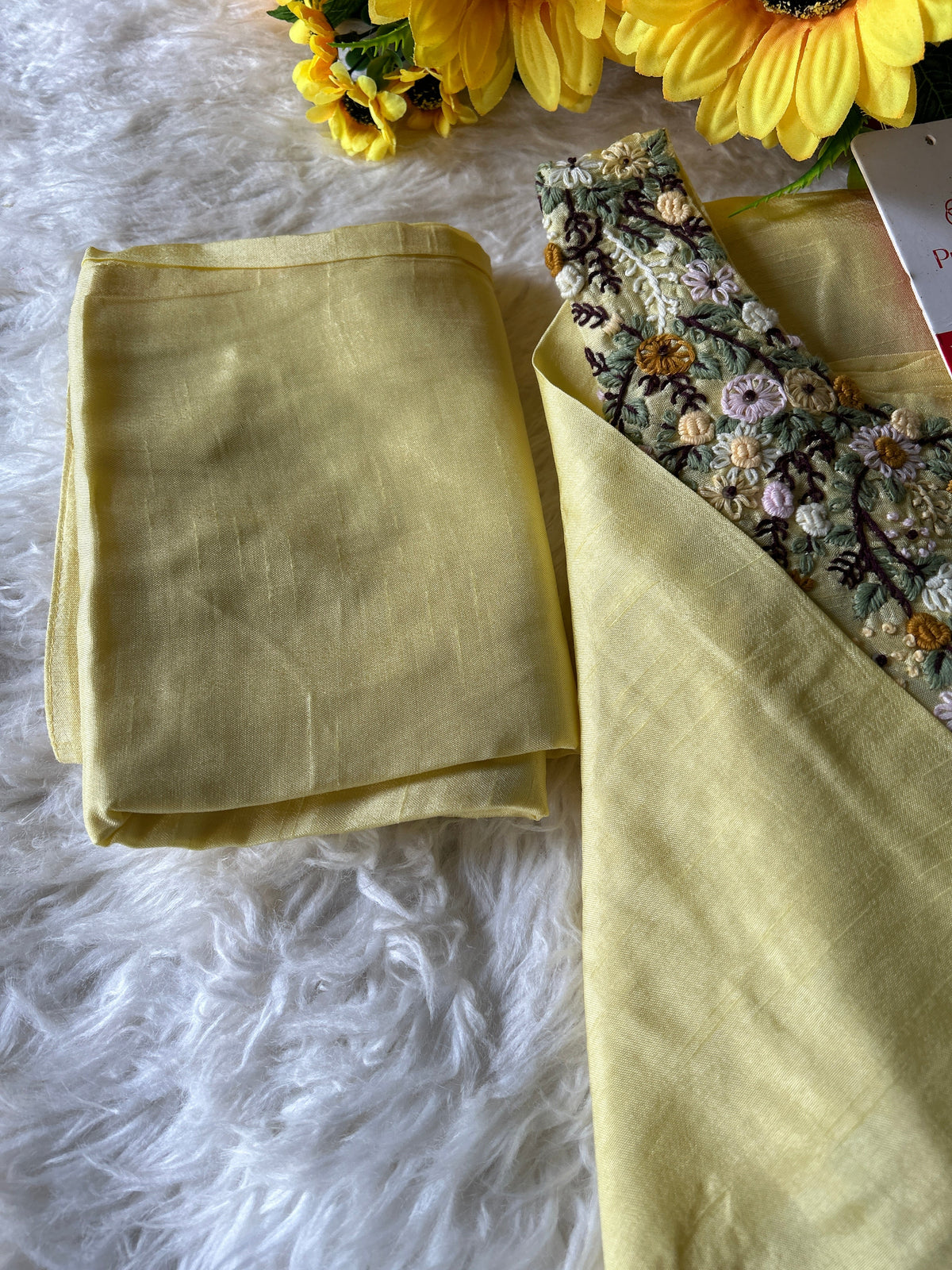 Yellow Designer Kurti bottom with Dupttaa