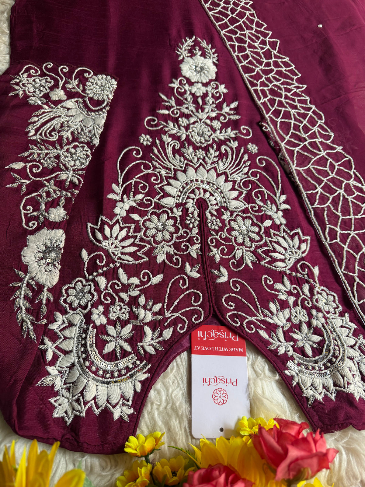 Designer Embroidered kurta Bottom  with dupatta