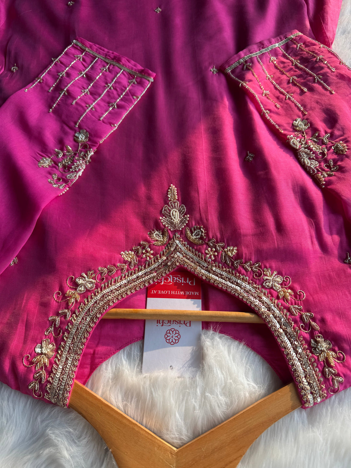 Prisachi A-line Kurta Set with comfy pant and dupatta for Women