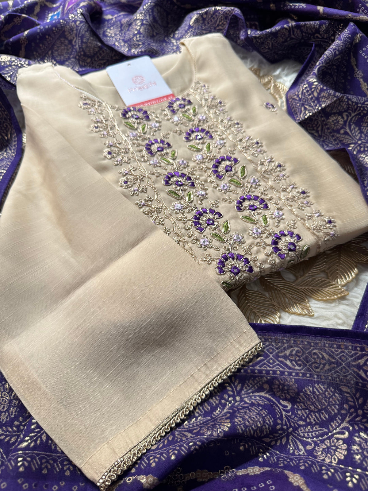 Designer Kurti bottom with Dupttaa