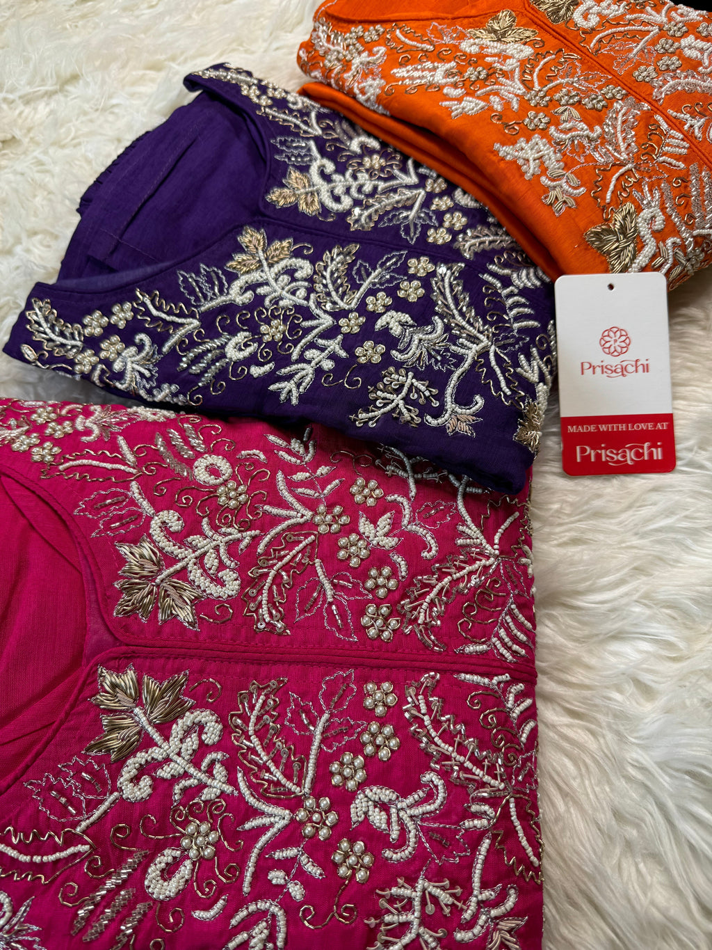 Orange Designer Embroidery Kurti pant with embroidered Work duptta