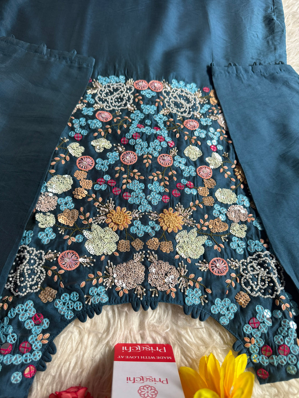 Designer Embroidered kurta Bottom  with dupatta