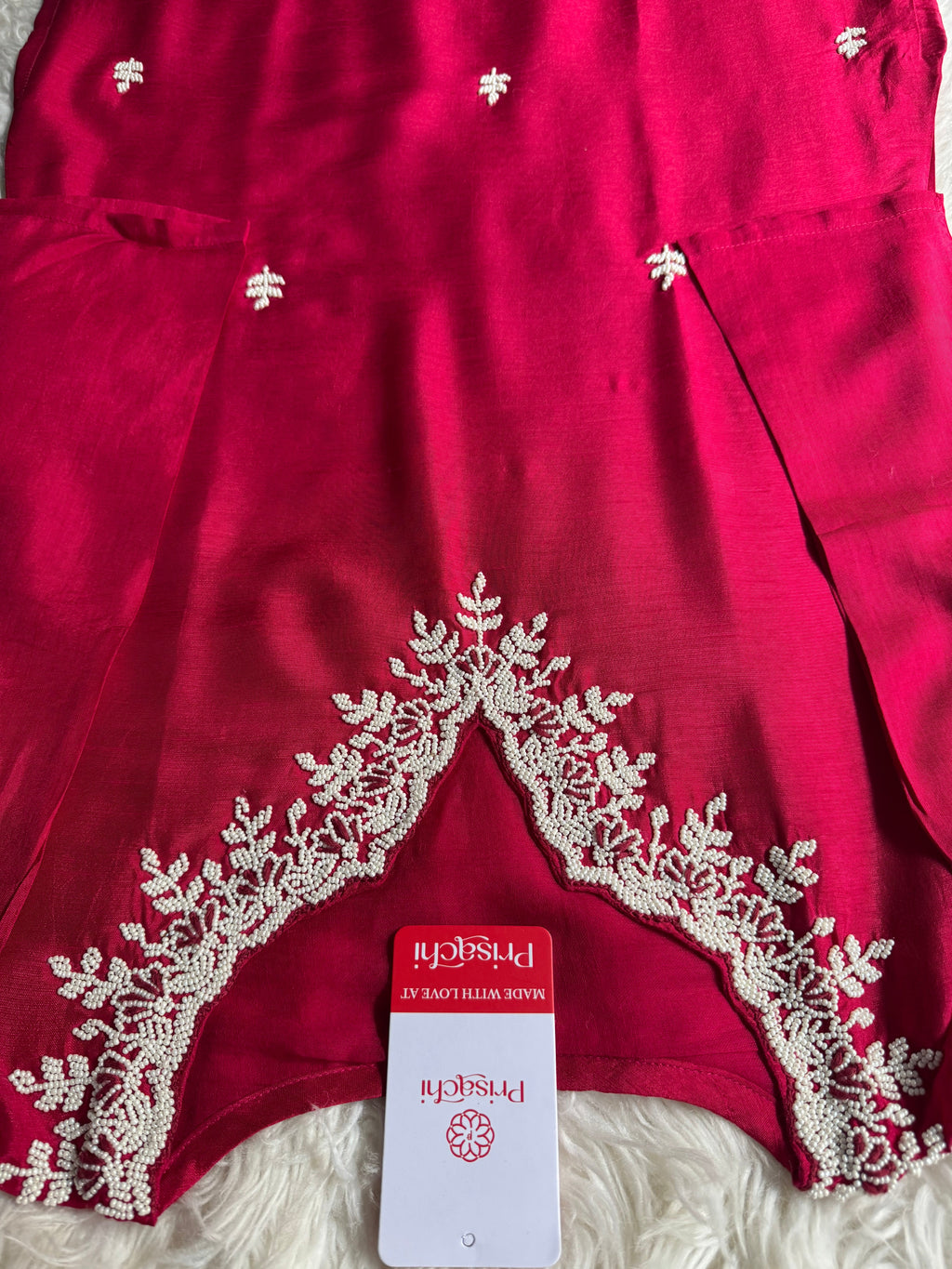 pink Embroidered kurta Pant  with dupatta