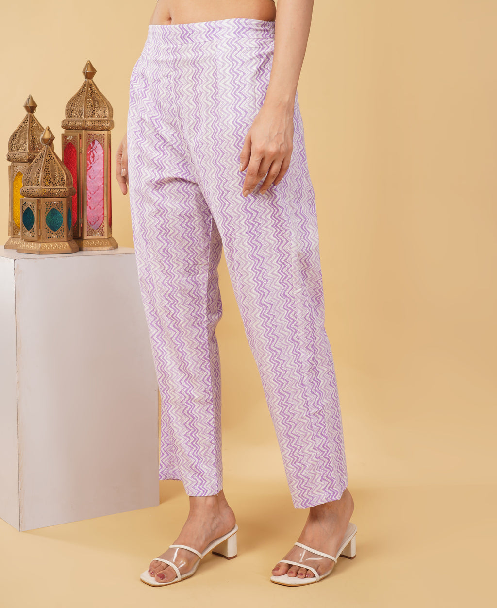 Prisachi Cotton A-line Kurti with pockets, comfy pant, and dupatta for Women