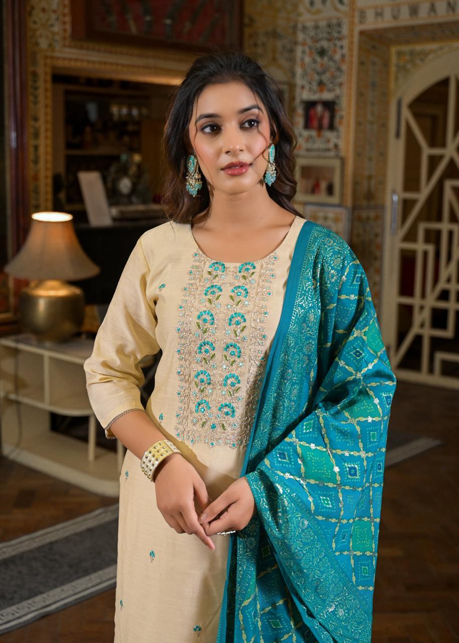 Designer Kurti bottom with Dupttaa