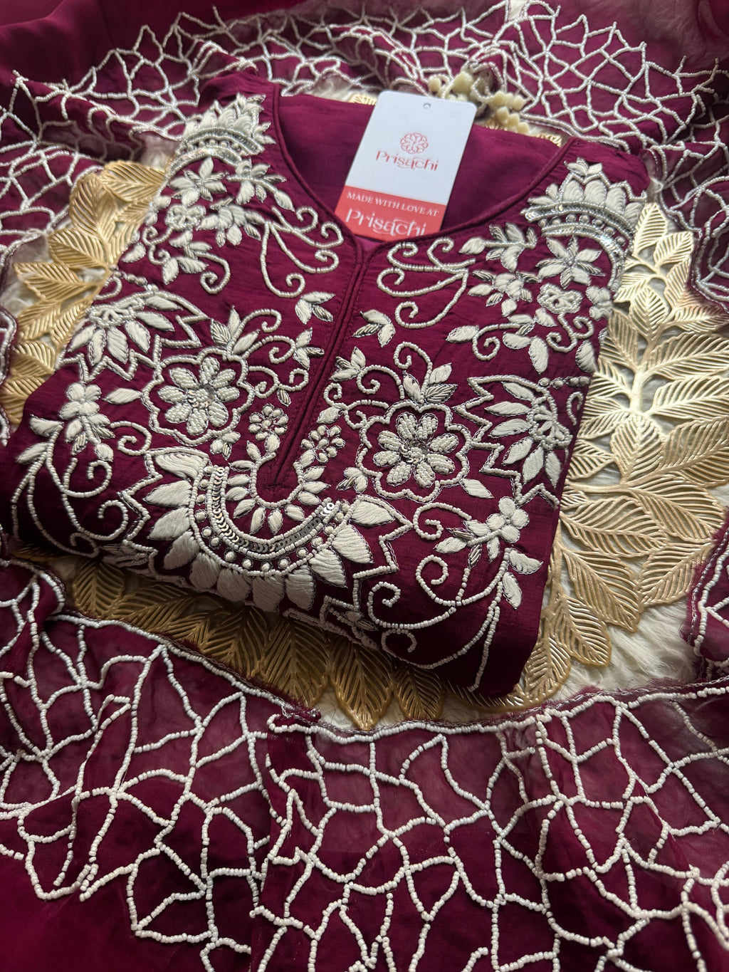 Designer Embroidered kurta Bottom  with dupatta