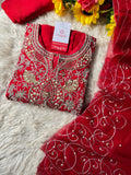 Designer Embroidered kurta Bottom  with dupatta