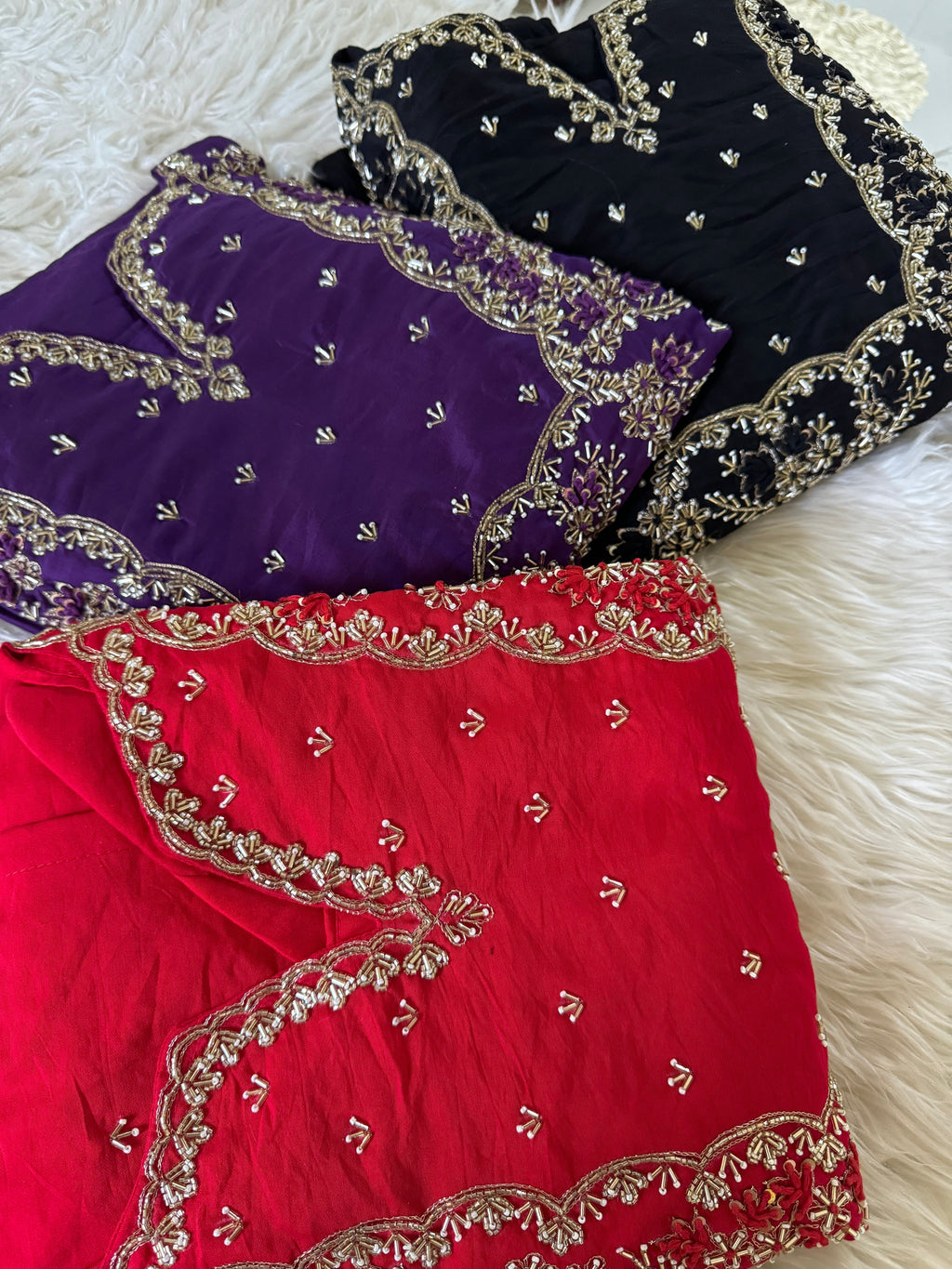 Black Embroidered kurta bottom with dupatta with Zardosi work