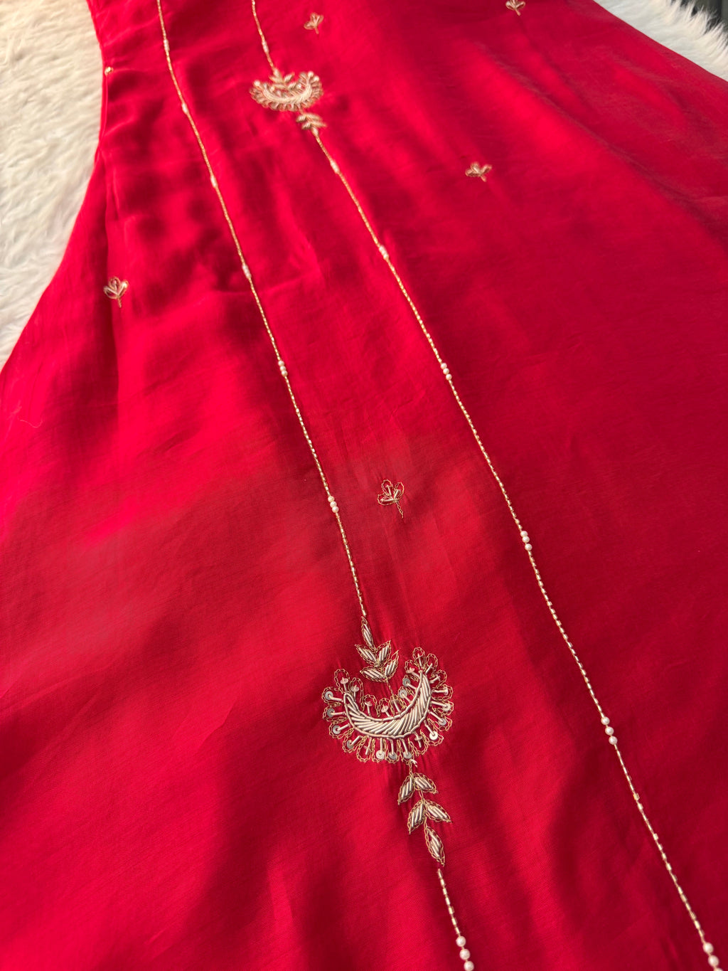Green  Embroidered Ethnic A-Line kurta set with dupatta and Pants | Traditional Suit Set