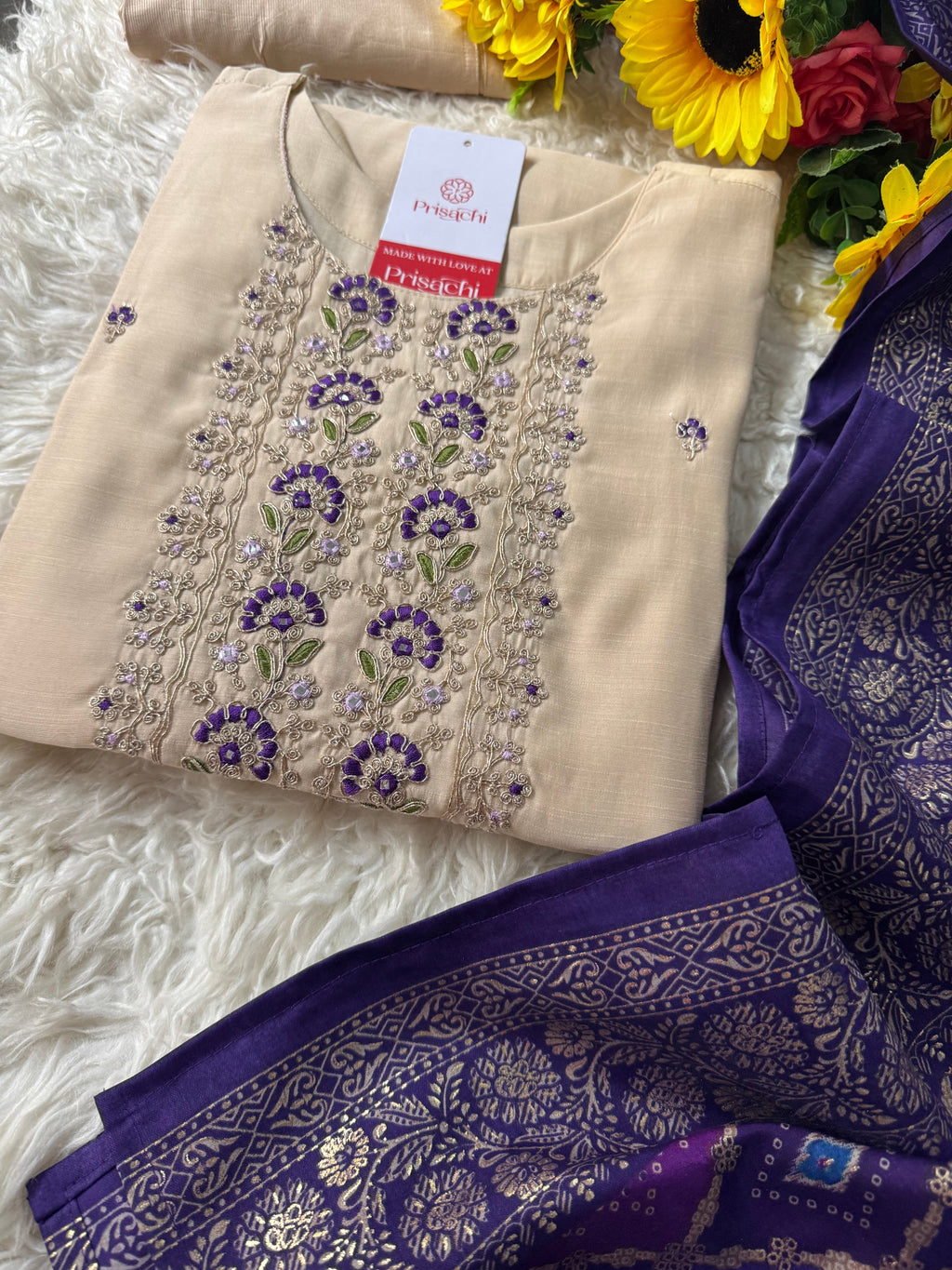 Designer Kurti bottom with Dupttaa