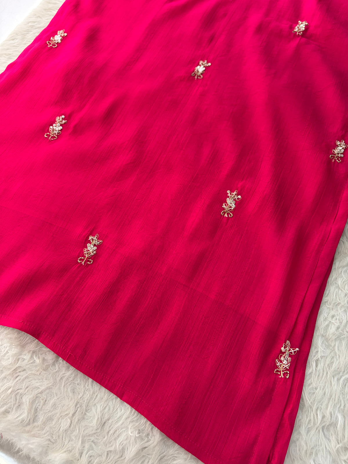 Pink Embroidered Ethnic Kurta Set for Women with Pants & Dupatta | Festive Traditional Wear