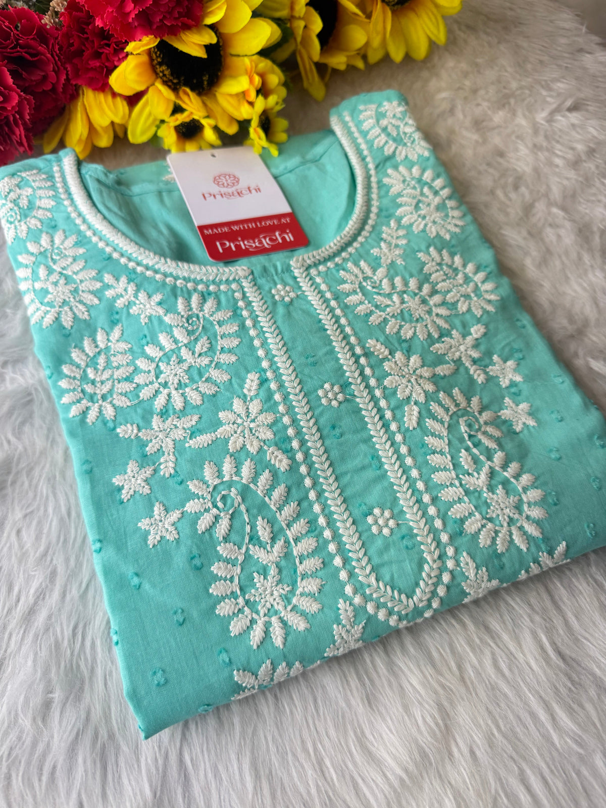 Designer Short Straight Kurti for Women | Thread Embroidered Kurta | Office, Casual & Daily Wear