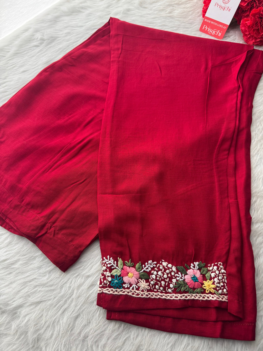 Women Thread Embroidered Kurti Pant Co-ord Set | Ethnic Office & Daily Wear