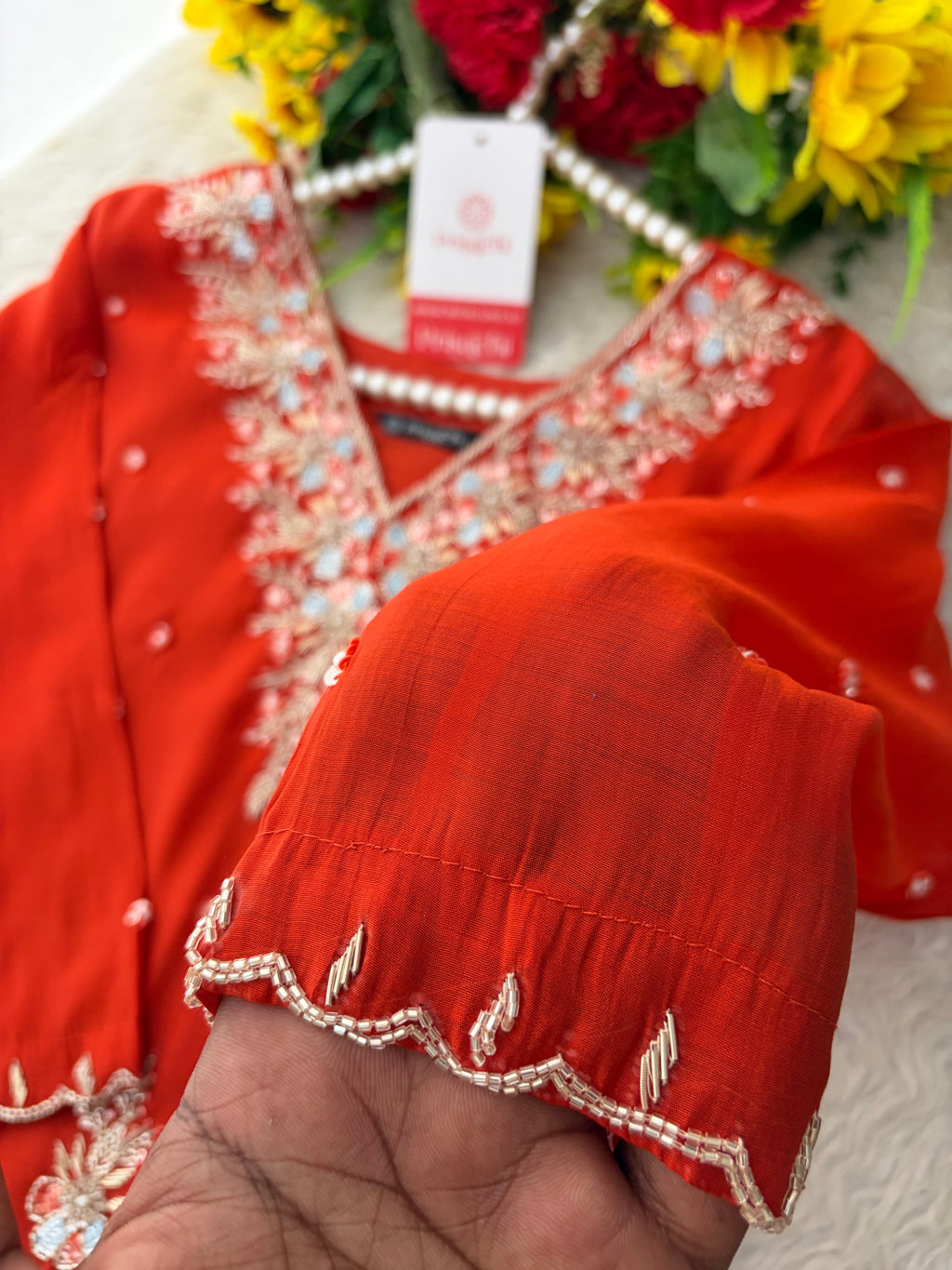 Pink Zardozi Embroidered Ethnic Kurta Set for Women with Dupatta & Pants | Festive Party Wear Suit Set