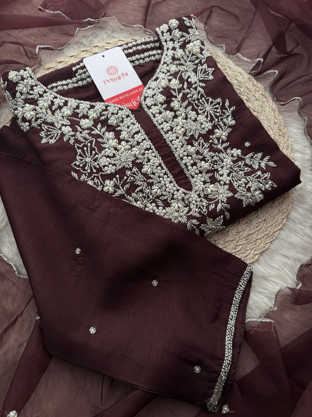 Designer Embroidered kurta pant with dupatta