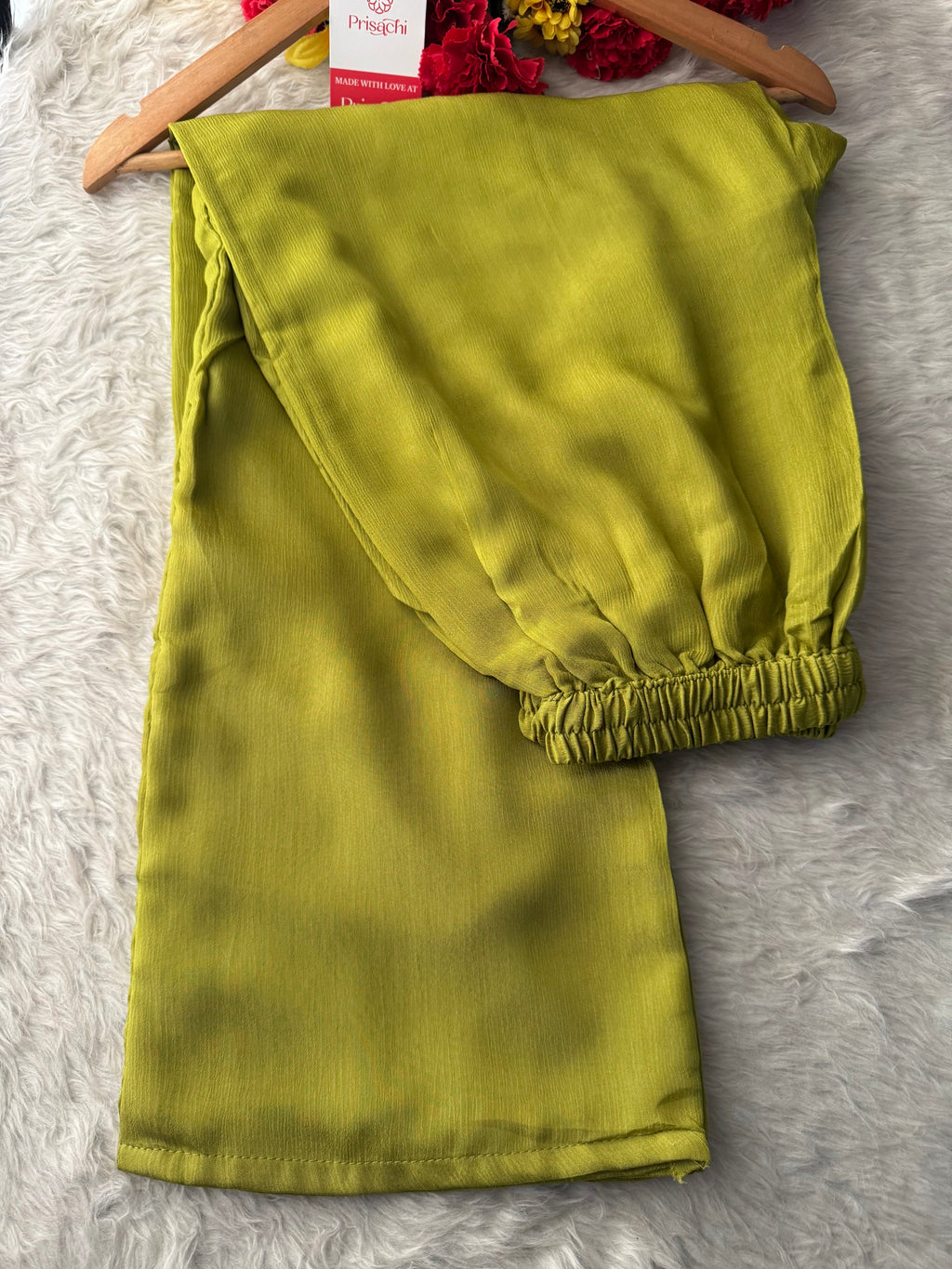 Green Designer Embroidered A-Line Kurta Set with Dupatta & Pants