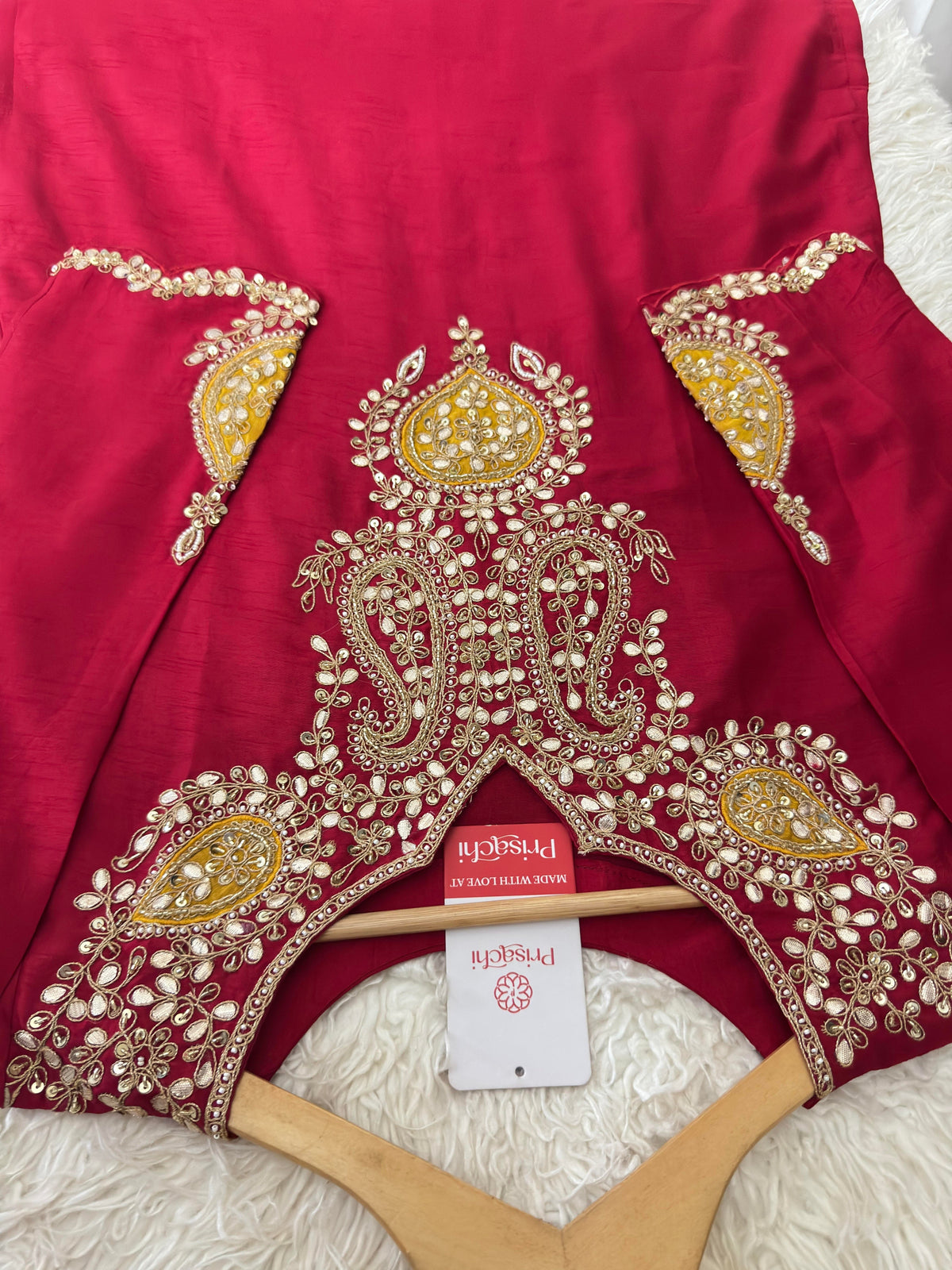 Prisachi Designer Embroidered kurta pant with dupatta