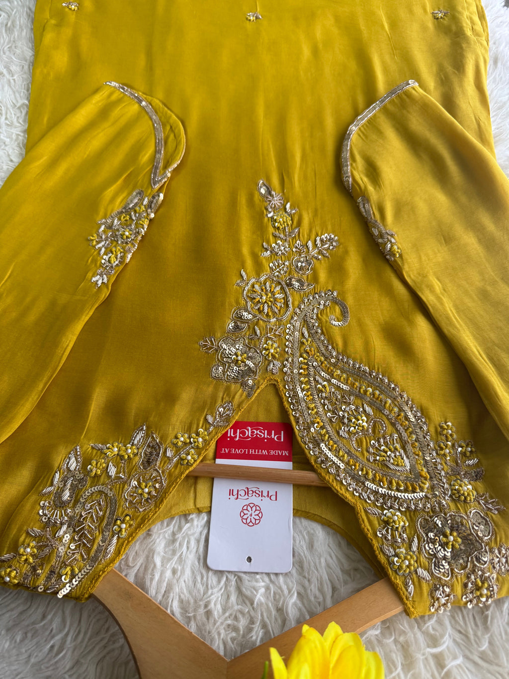 Prisachi Designer Embroidered kurta set with pant with dupatta