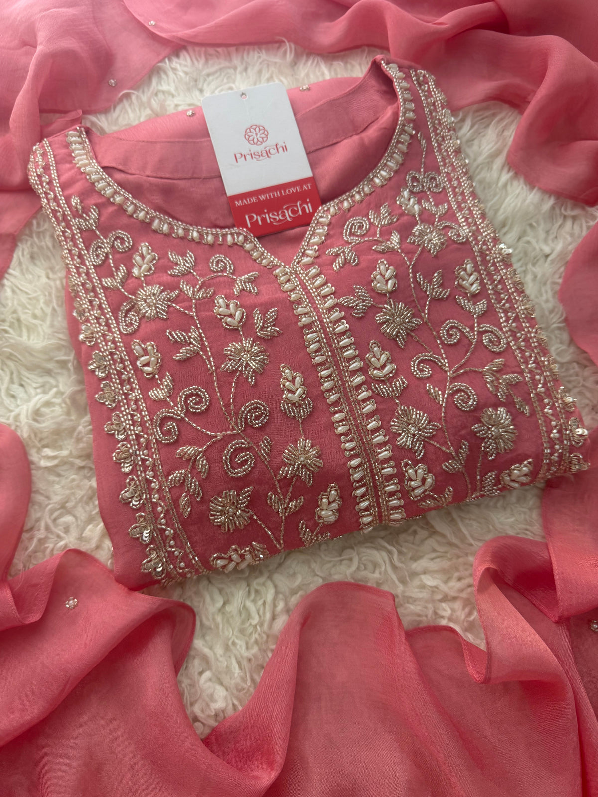 Embroidered Ethnic Kurti Sharara Suit Set with Dupatta for Women