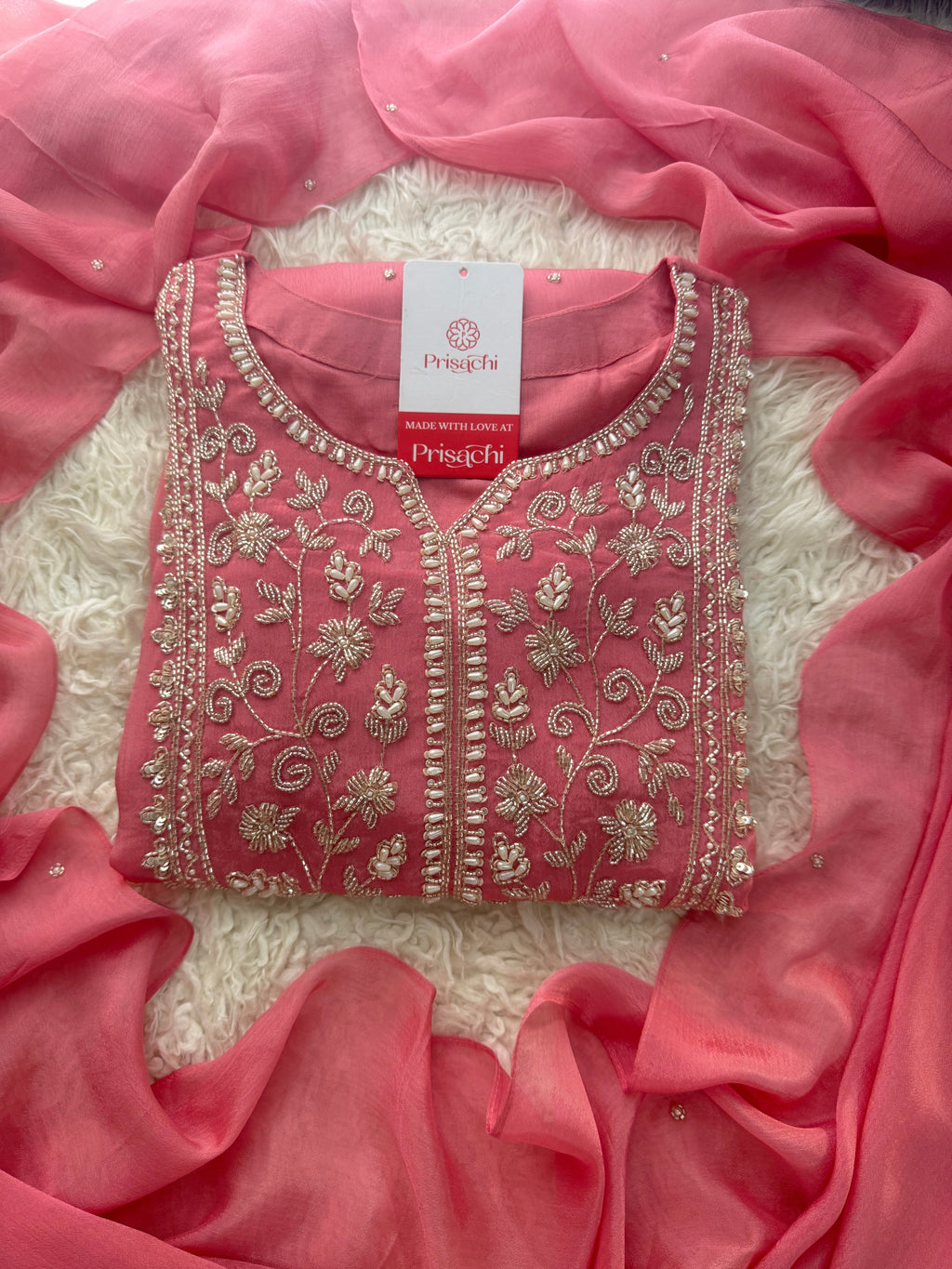 Embroidered Ethnic Kurti Sharara Suit Set with Dupatta for Women