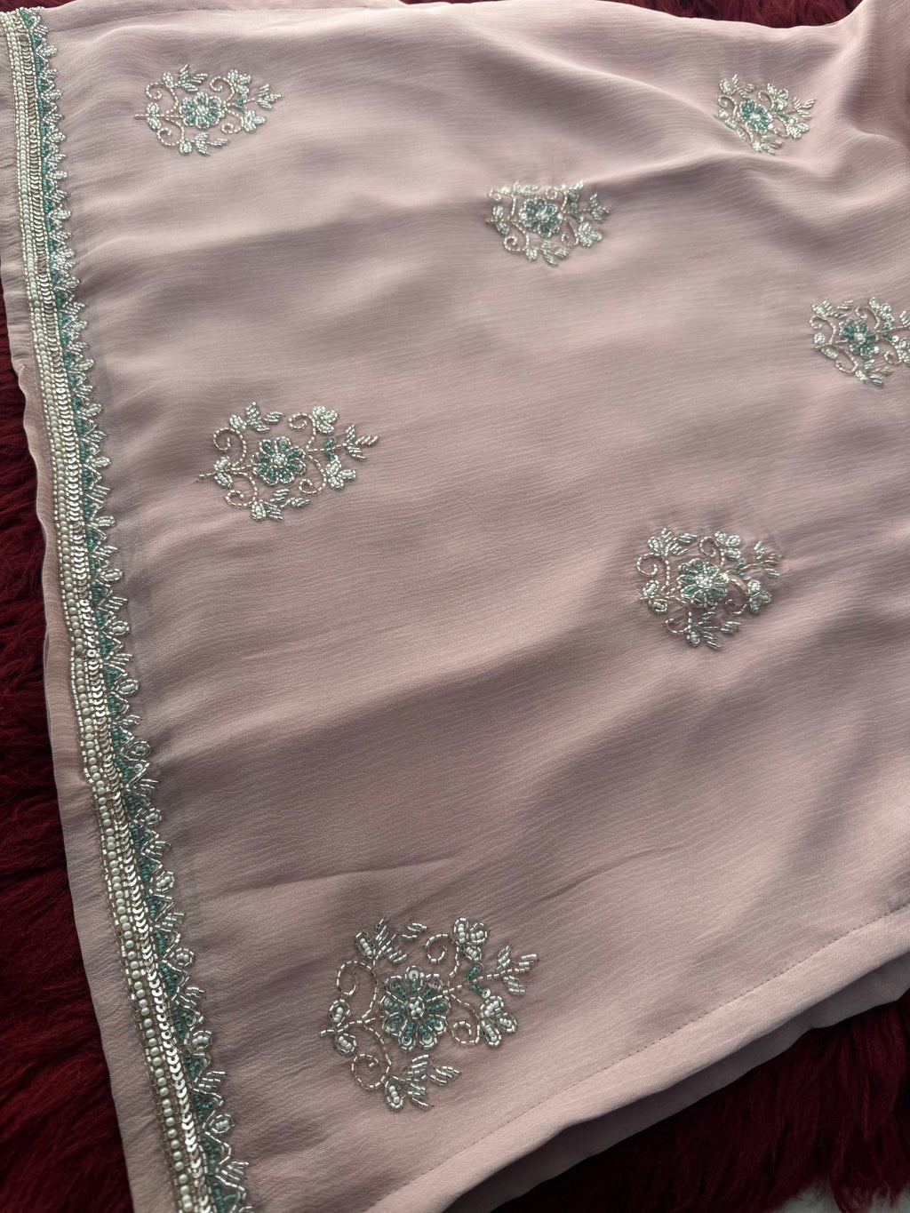 Lavender Zardozi Embroidered Ethnic Kurti Sharara Set with Dupatta | Designer Festive Suit Set