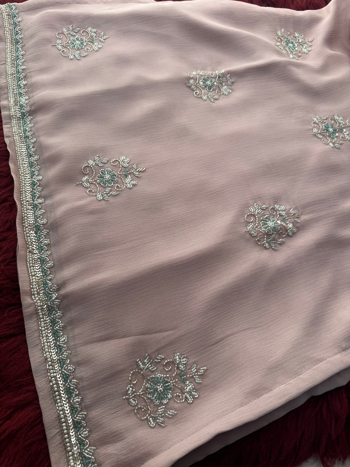 Lavender Zardozi Embroidered Ethnic Kurti Sharara Set with Dupatta | Designer Festive Suit Set