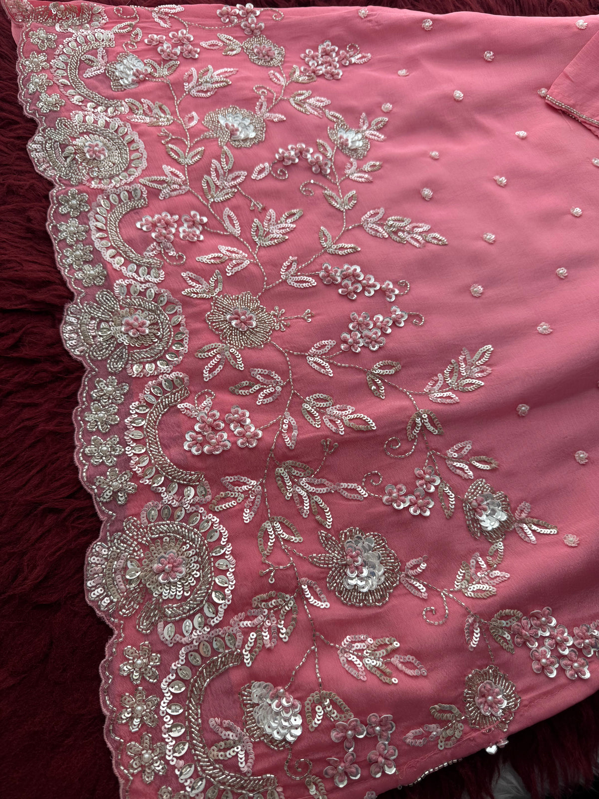 Pink Zardozi Embroidered Kurti Sharara Set with Dupatta | Designer Ethnic Suit Set
