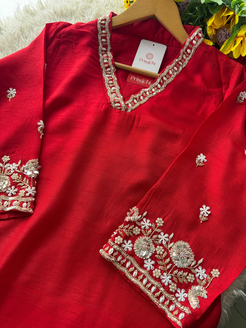 Embroidered kurta Pant  with dupatta