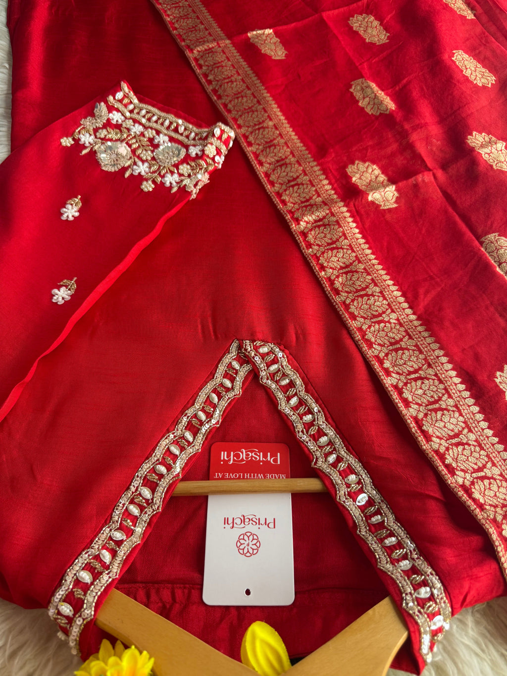 Embroidered kurta Pant  with dupatta