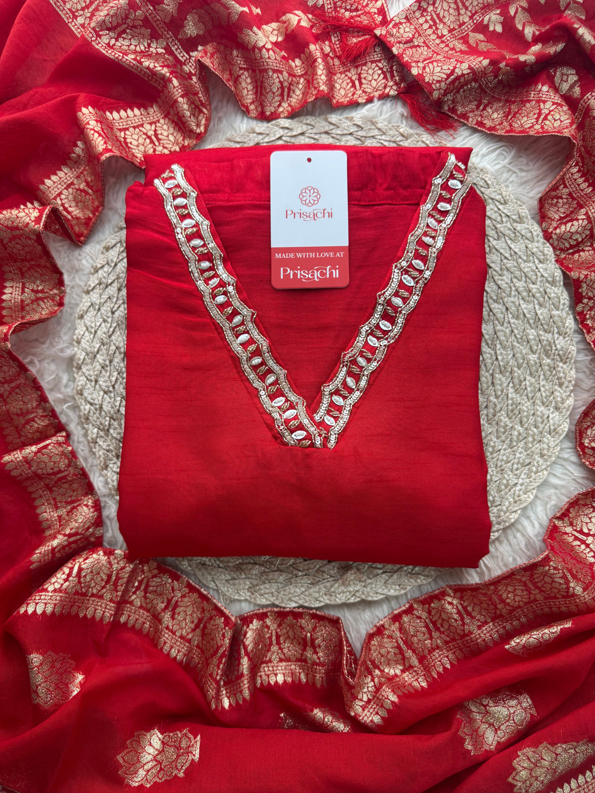 Embroidered kurta Pant  with dupatta