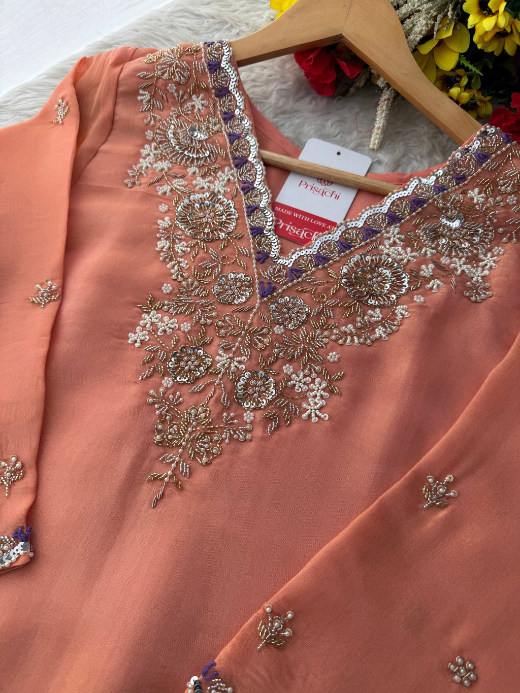 Designer Zardozi Embroidered Kurta Set with Pants & Dupatta for Women | Traditional Ethnic Party Wear Suit Set